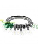 Градински гирлянд с 10 LED крушки